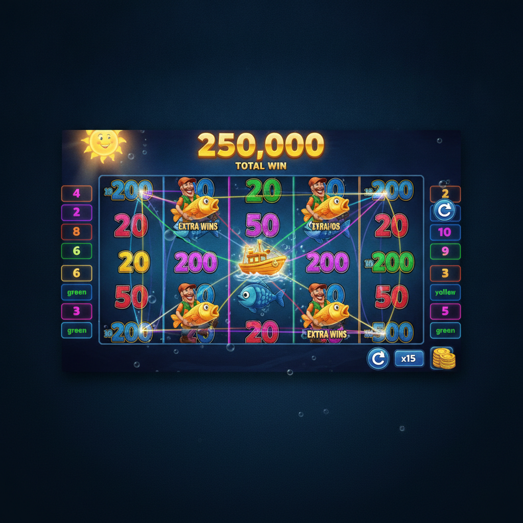 Fishin' Frenzy Win Stepper Rapid Fire